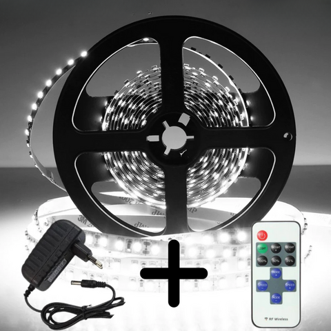 Kit banda LED 12V SMD2835 300LED cu sursa alimentare si controler RF