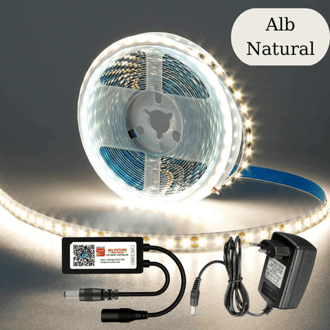 kit banda led, banda led smart, kit banda led 5m, banda led tuya, banda led smd 3528 5m, banda led cu sursa alimentare, banda led 12v 5m, banda led dedeman 5m, banda led control tuya, banda led bucatarie, banda led interior, banda led living,led-box.ro