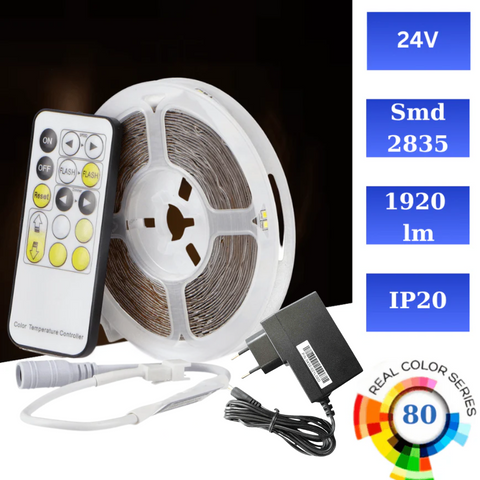 kit banda cct 5m, banda led cct cu telecomanda si sursa, banda led cct 5m, banda led flexibila interior, banda cct cu telecomanda, led-box.ro