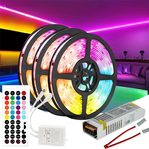 kit banda led,banda led multicolora, kit banda rgb, banda rgb, kit banda rgb 15m, banda rgb cu telecomanda, banda rgb cu sursa alimentare, banda led rgb dedeman, banda rgb bucatarie, banda led interior, led rgb living, banda led 15m