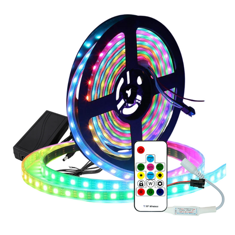 banda led digitala neo pixel, banda led digitala adresabila, banda led digitala ws281, banda led rgb digitala, banda Dream Magic, banda digitala 60led/m, kit banda digitala, banda digitala cu telecomanda, kit complet banda digitala, led-box.ro