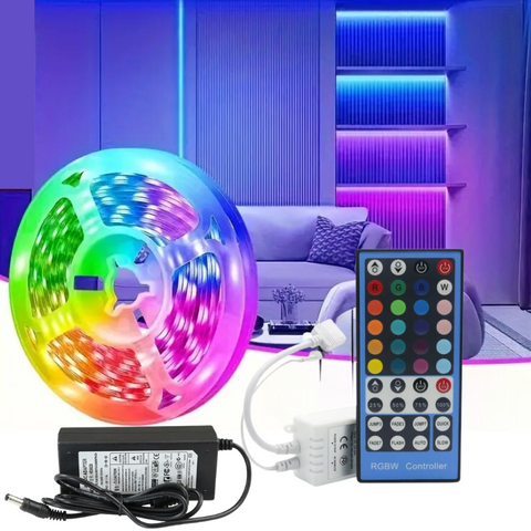 banda rgbw, kit banda led, kit banda led rgbw, banda led interior, banda led cu telecomanda, banda multicolora, kit banda led 5 metri, banda led rgbw rola 5 metri, banda led dedeman, led-box.ro