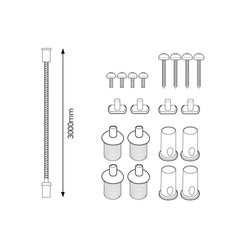 kit montaj suspendat 3m panouri led, suspendare panouri led, kit suspendare panouri led, montare suspendata panouri led, accesorii panouri led, accesorii montaj suspendat panouri led, led-box.ro