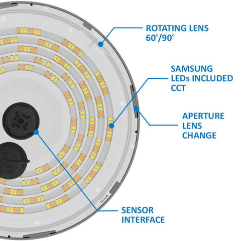lampa industriala UFO France, lampa ufo CCT, Lampa industriala putere selectabila max 200w, lampa UFO temperatura culoare selectabila, Lampi UFO CCT, led-box.ro