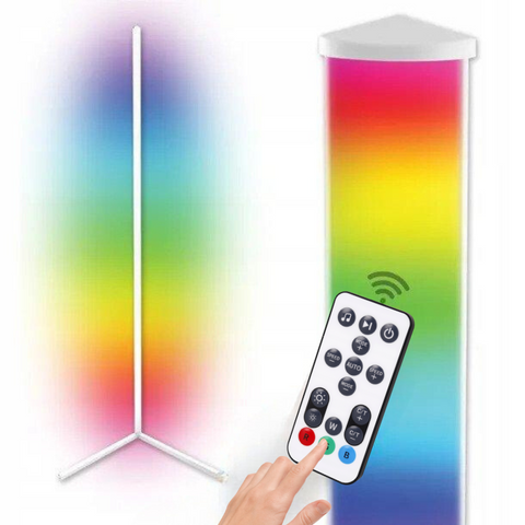 lampa de podea, lampa de colt, lampadar, lampa led multicolora, lampa de camera, lampa de colt led rgb, lampa colt RGBCCT, lampi de camera, lampi led colt, lampi led rgb ieftine, lampa led colt dedeman, lampa de colt cu telecomanda, lampa lumina ambientala, led-box.ro