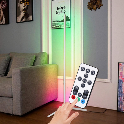lampa de podea, lampa de colt, lampadar, lampa led multicolora, lampa de camera, lampa de colt led rgb, lampa colt RGBCCT, lampi de camera, lampi led colt, lampi led rgb ieftine, lampa led colt dedeman, lampa de colt cu telecomanda, lampa lumina ambientala, led-box.ro