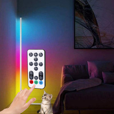 lampa de podea, lampa de colt, lampadar, lampa led multicolora, lampa de camera, lampa de colt led rgb, lampa colt RGBCCT, lampi de camera, lampi led colt, lampi led rgb ieftine, lampa led colt dedeman, lampa de colt cu telecomanda, lampa lumina ambientala, led-box.ro