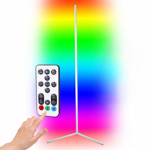 lampa de podea, lampa de colt, lampadar, lampa led multicolora, lampa de camera, lampa de colt led rgb, lampa colt RGBCCT, lampi de camera, lampi led colt, lampi led rgb ieftine, lampa led colt dedeman, lampa de colt cu telecomanda, lampa lumina ambientala, led-box.ro