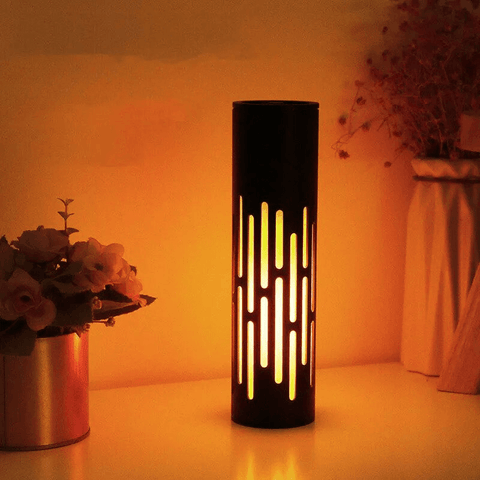 lampa led, lampa decorativa, lampa efect flacara, lampa lumina ambientala, lampa led dormitor, lampi led decorative, lampi de masa, lampi lumina calda, lampi lumina imitatie flacara, led-box.ro
