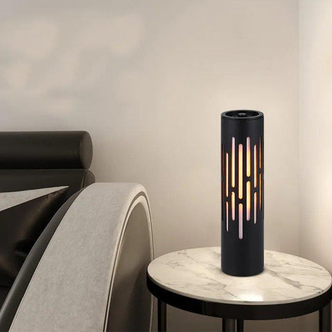 lampa led, lampa decorativa, lampa efect flacara, lampa lumina ambientala, lampa led dormitor, lampi led decorative, lampi de masa, lampi lumina calda, lampi lumina imitatie flacara, led-box.ro