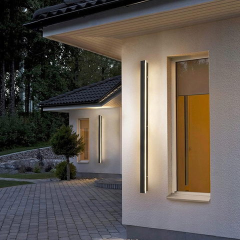 Lampa liniara aplica led fatada 150cm, lumina neutra, rezistenta la apa, led-box.ro