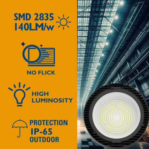 lampa industriala 200w, lampi industriale, lampa high bay, lampi ufo, lampa industriala chip Osram, lampa putere selectabila, lampa high bay putere selectabila, lampi cu putere selectabila, led-box.ro