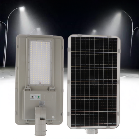 Lampa solara cu telecomanda pentru iluminat stradal, led-box.ro