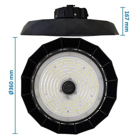 Lampa Industriala High Bay UFO Belgia Chip OSRAM driver Sosen, 200W-150W-100W - led-box.ro