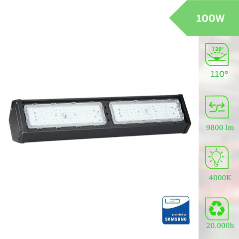 Lampa industriala liniara chip Samsung 100W 54cm, IP54 - led-box.ro