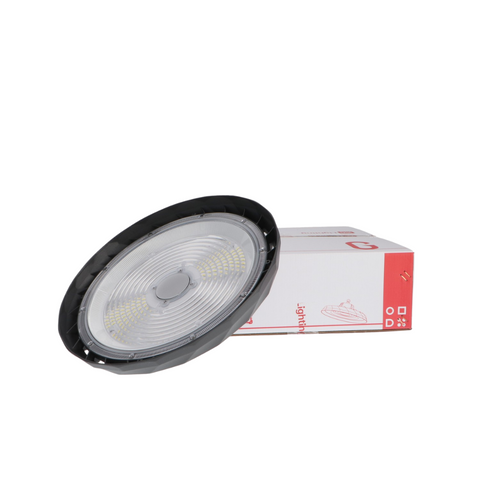 Lampă suspendată tip UFO 150w cu flux luminos de 27.000 lumeni și protecție IP65 led-box.ro