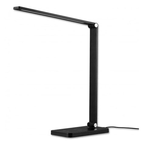 Lampa LED de birou Ingrid, baza cu incarcare wireless, 7W 2700-6000K, negru - led-box.ro