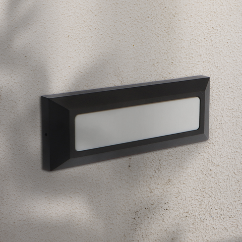 Iluminat arhitectural LED, perete exterior, negru led-box.ro