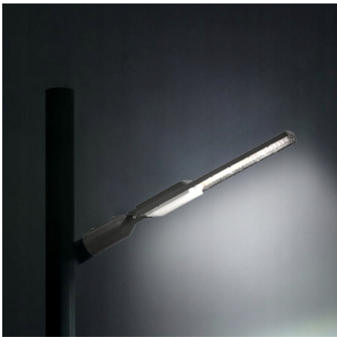 Lampa led slim eficienta energetic, montaj stalp sau perete, lumina rece 5000k, led-box.ro