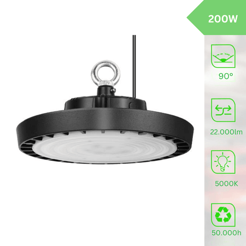 Lampa LED Industriala High Bay 200W/22000lm 5000K, IP65 - led-box.ro