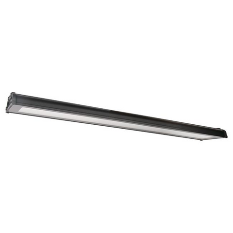 Lampă LED profesională 200w pentru spații industriale, neagră, cu sistem de fixare suspendat și cablu de alimentare