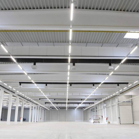 lampa de urgenta, lampa led, lampa liniara, lampa led 40w, lampa LED putere selectabila, lampa iluminat industrial, lampa led sala sport, lampi led spatii comerciale, lampi led depozit, led-box.ro