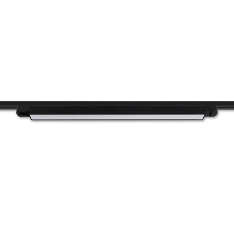 lampa led liniara, lampi pe sina, lampi liniare sina, iluminat sina led, lampi iluminat sina, lampa neagra pe sina, led-box.ro