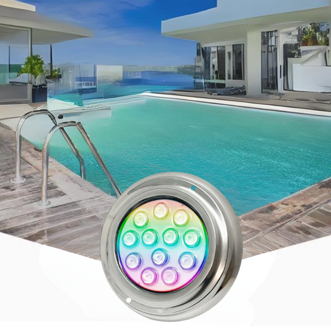 lampa piscina, lampa iluminat piscina, lampa rgb submersibila, lampa bazine inot, lampa fantana arteziana, iluminat piscine, lampa piscina 36w,  spot jacuzzi, spoturi pentru fantani, spoturi acavarii,led-box.ro