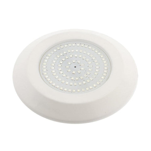 Lampa LED RGB piscina, DC12V-24V, IP68, din plastic, 130x130x12mm, alb - led-box.ro