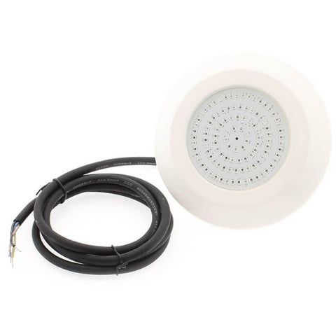 Lampa LED RGB piscina, DC12V-24V, IP68, din plastic, 130x130x12mm, alb - led-box.ro
