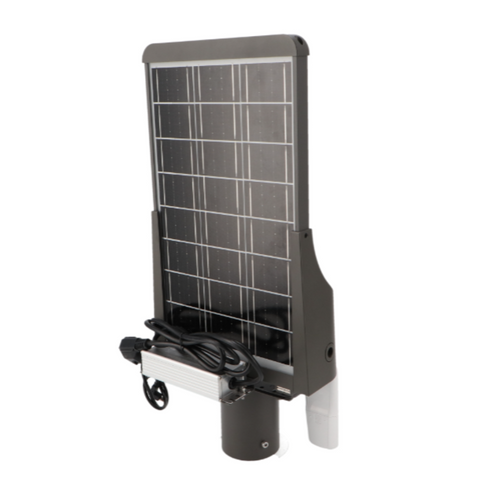 Lampa led solara cu display, control cu telecomanda inclusa, lumina CCT, led-box.ro