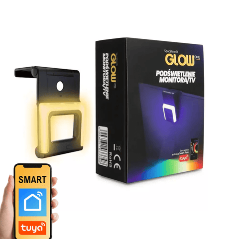 Lampa Smart pentru monitor Spacetronik Glow One, RGBW, control Tuya - led-box.ro