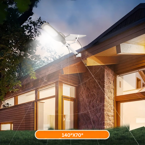 Lampa cu panou solar 300w lumina rece pentru fatada, led-box.ro