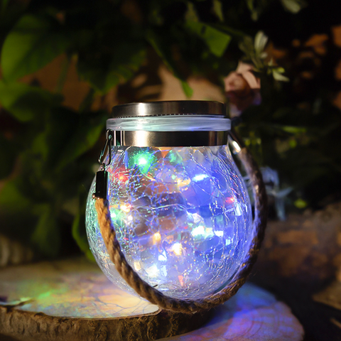glob cu lumina multicolora, incarcare solara si senzor crepuscular, led-box.ro