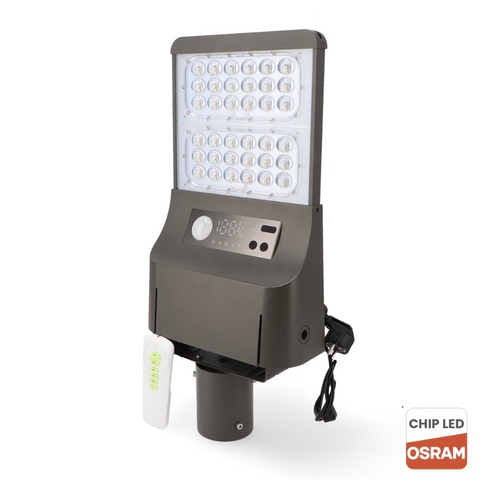 lampa solara, lampa stradala solara, lampa solara hibrid, lampa led osram, lampa iluminat public, lampa incarcare solara cu telecomanda, lampi solare ieftine, lampi solare hibrid, led-box.ro