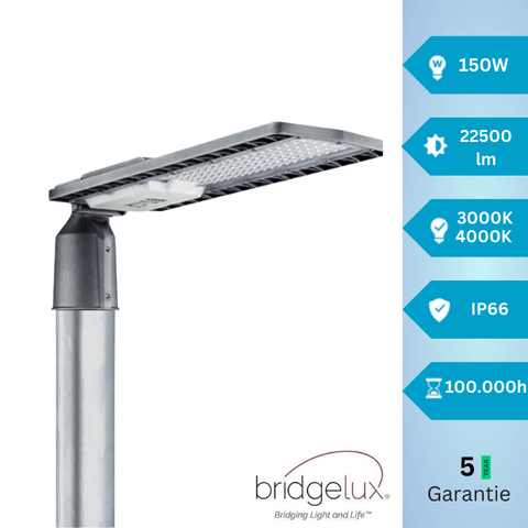 Lampa stradala 150W HALLEY, chip BRIDGELUX 150lm/w, IP65 - led-box.ro