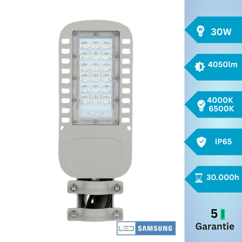 Lampa stradala slim 30W, chip Samsung, 135lm/W IP65 - led-box.ro