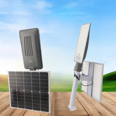 Lampi led solare 250w, senzor crepuscular, brate montare si telecomanda inclusa, led-box.ro