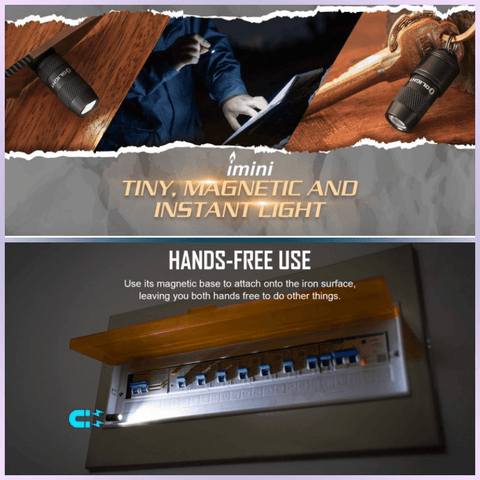 mini lanterna breloc, lanterna breloc cu magnet fixare, lanterna olight imini, lanterna mini, led-box.ro