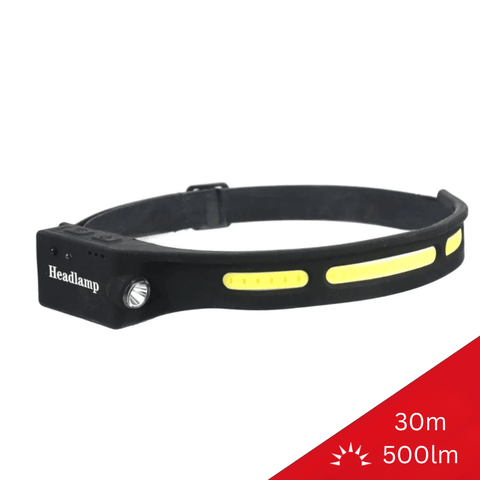 Lanterna frontala cu senzor, lanterna de cap, lanterna led cap, lanterne led frontale cu senzor, lanterne cap cu senzor, led-box.ro