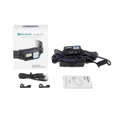 Lanterna frontala cu senzor Olight Array 2s, 3 tipuri de lumina - led-box.ro