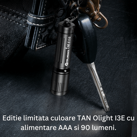 Lanterna led breloc Olight I3E Eos TAN - led-box.ro