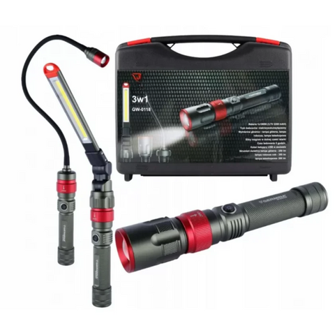 Lanterna LED multifunctionala 3 IN 1 cutie transport GV