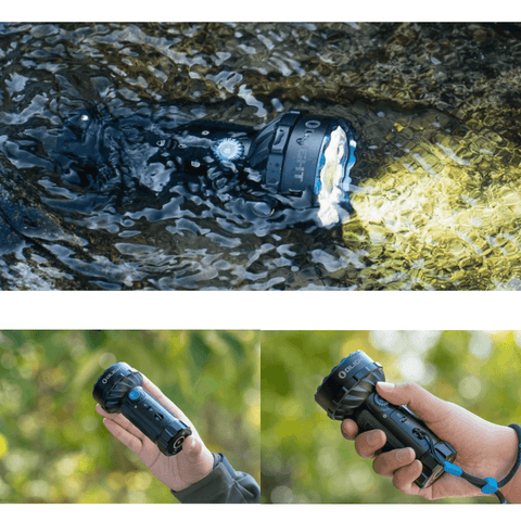 lanterna led reincarcabila, lanterna tactica, lanterna puternica, lanterna Olight, lanterna profesionala Marauder Mini, lanterna led cu acumulator, lanterna premium, led-box.ro