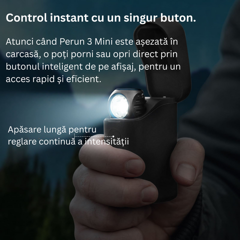 Mod de utilizare al lanternei Olight Perun 3 mini, led-box.ro