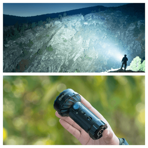 lanterna led reincarcabila, lanterna tactica, lanterna puternica, lanterna Olight, lanterna profesionala Marauder Mini, lanterna led cu acumulator, lanterna premium, led-box.ro