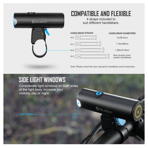 Lanterna reincarcabila BFL1800 pentru bicicleta / trotineta electrica - led-box.ro