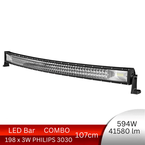 bara led auto curbat, ledbar auto, led bar auto, ledbar combo beam, led bar auto 594w, ledbar 12-24v, bara led auto masini teren, bara led auto offroad, ledbar 41580lm, ledbar auto 107cm, led-box.ro