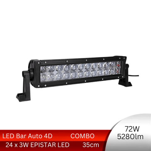 LED Bar Auto Offroad 72W/5280 Lumeni, 35 cm, Combo Beam - led-box.ro