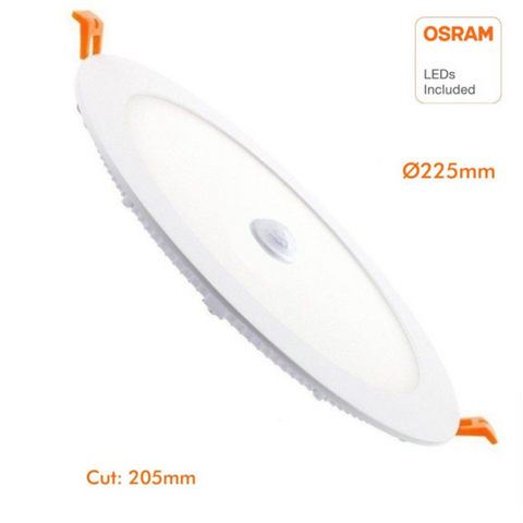 Plafonieră LED albă 24W cu lumină reglabilă și detecție mișcare